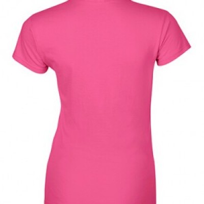 SKT052 rose carmine 010 short sleeved women' s round neck collar t-shirt 76000L quick personal printed women' s tee breathable tshirts supplier price side view